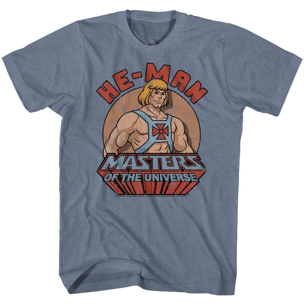 Masters Of The Universe Featuring Heman Indigo Heather T Shirt